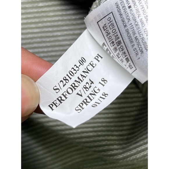 Banana Republic performance Polo Shirt Mens sz L Green Golf Standard fit - Picture 12 of 16